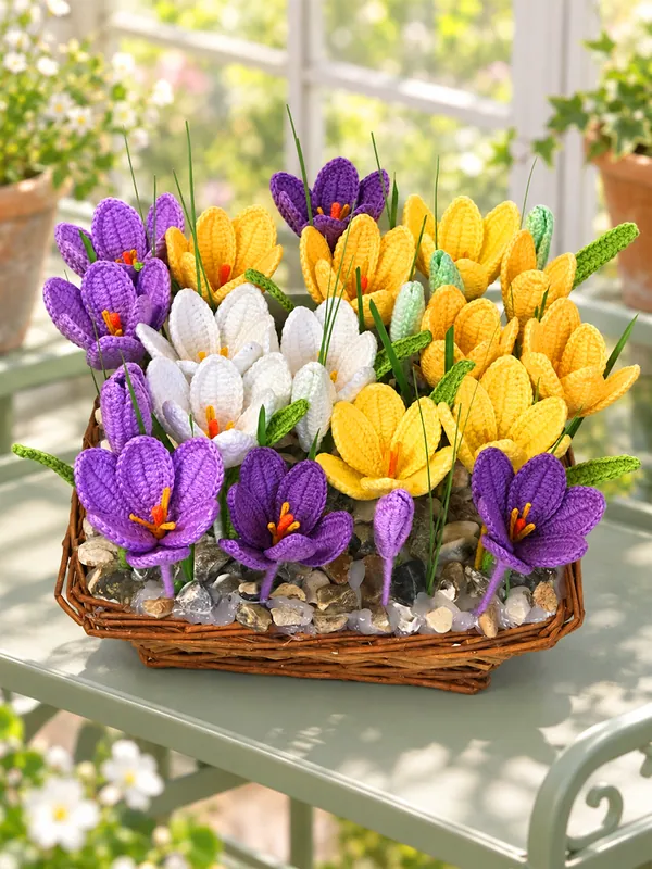 Crochet crocus