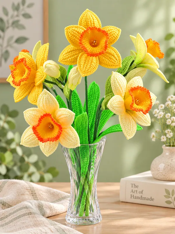 Crochet daffodil