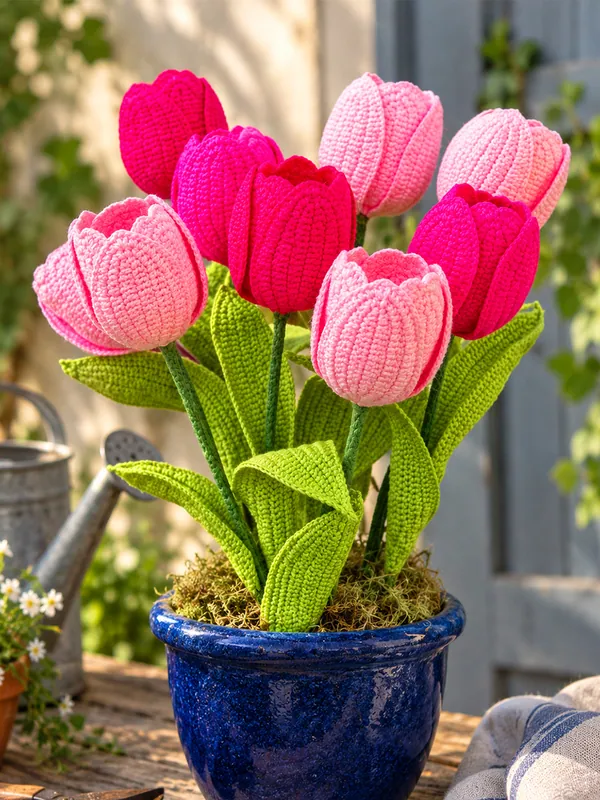 Crochet dynasty tulip