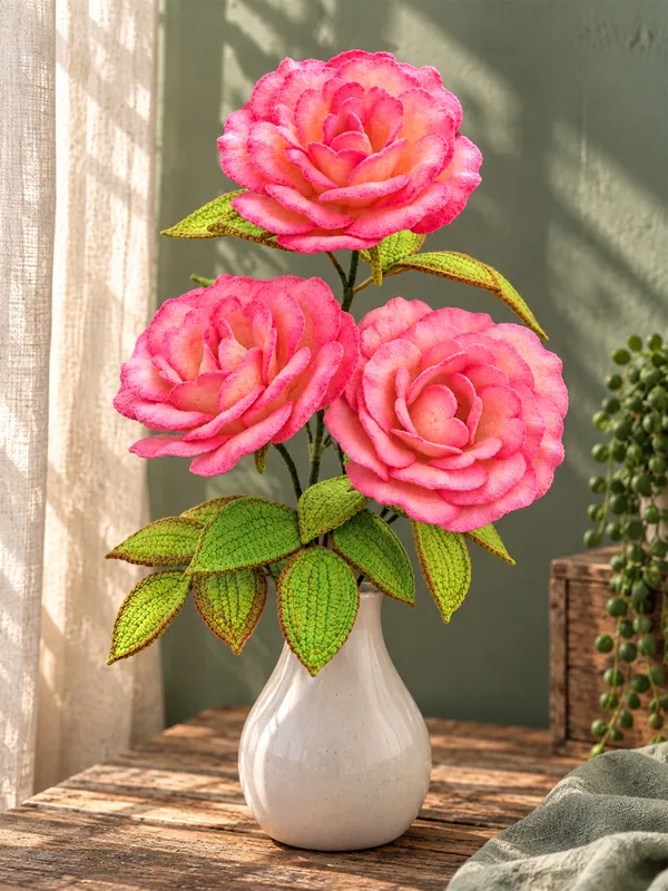 Crochet handel rose