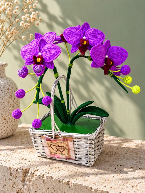 Crochet moth orchid