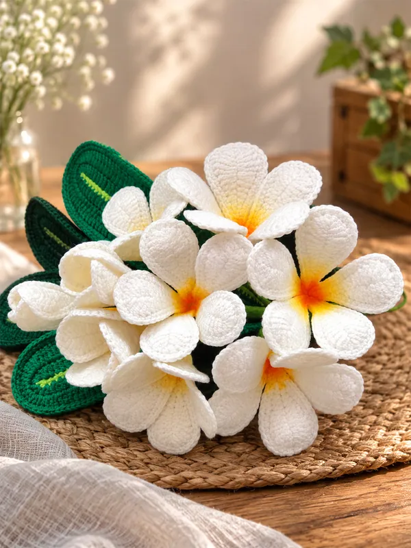 Crochet plumeria