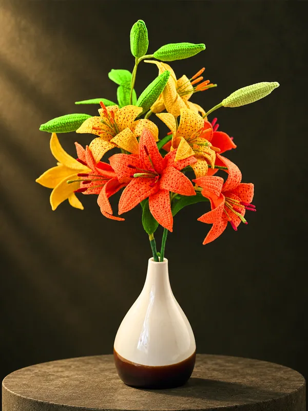 Crochet tiger lily