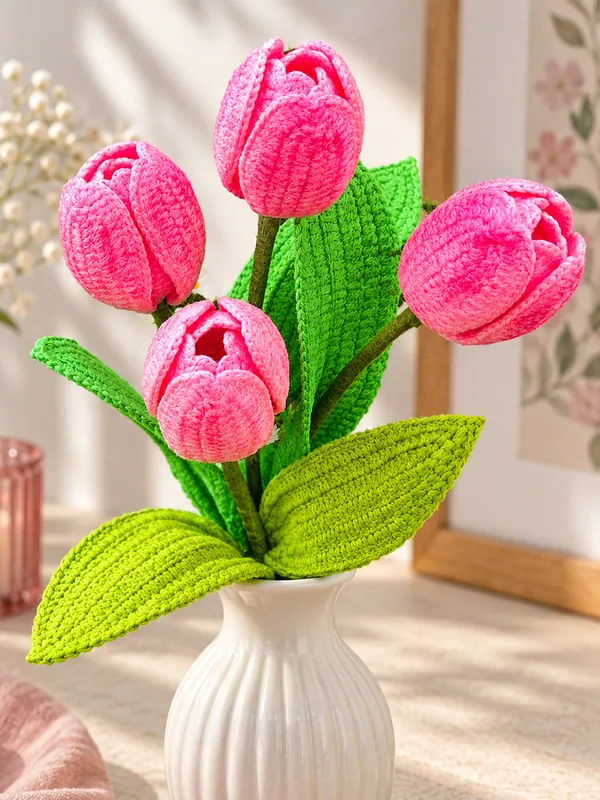 Crochet tulip
