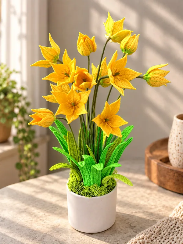 Crochet wild tulip